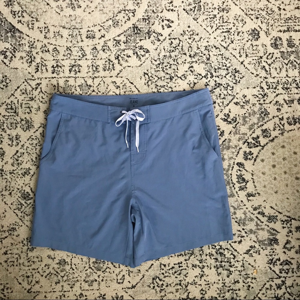 Kortni Jeane Men’s Swim Trunks Infinity Blue 36